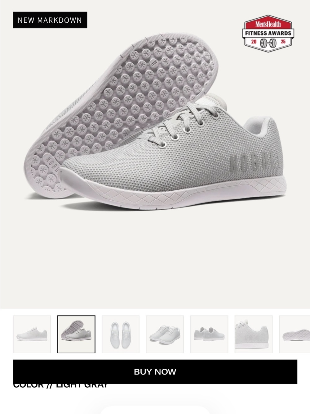 NOBULL Light Gray Women's Training Sneakers